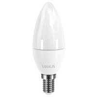 Лампа світлодіодна Maxus C37 CL-F (4W, 3000K, 220V, E14)