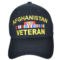 Кепка Eagle Crest Afghanitan Vet W/Ribbons (Stretch Fit), чорна