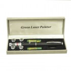 Зелена лазерна указка BOB Laser BGP-3010-5 (532nm, 100mW, 2xAAA) + 5 насадок 