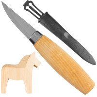 Набір для різьблення по дереву Mora Woodcarving Kit (ніж + дерев'яна конячка), подарункова коробка