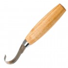 Ніж ложкоріз фіксований Mora Woodcarving Hook Knife 162 (довжина: 163мм, лезо: 50мм), береза