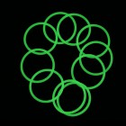 Водонепроникні кільця ущільнювачів для ліхтарів (24 x 1.5mm), зелені світяться в темряві
