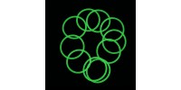Водонепроникні кільця ущільнювачів для ліхтарів (24 x 1.5mm), зелені світяться в темряві