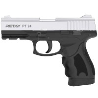 Пістолет сигнальний, стартовий Retay Taurus PT24 (9мм, 15 зарядів), хром
