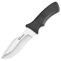 Ніж фіксований Boker Arbolito Semi Skinner (довжина: 237мм, лезо: 122мм), чорний, піхви шкіра