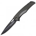 Ніж складаний Boker Magnum Black Carbon (довжина: 205мм, лезо: 90мм, чорне)