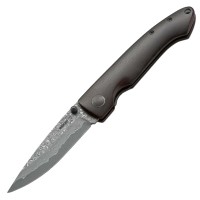 Ніж складаний Boker Plus Damascus Gent 1 (довжина: 197мм, лезо: 82мм), дерево