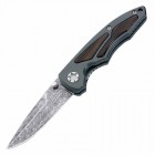 Ніж складаний Boker Leopard-Damast I (довжина: 210мм, лезо: 90мм), чорний-дерево