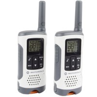 Рація Motorola TLKR T50 (0.5W, PMR446, 446 MHz, до 6 км, 8 каналів, 4xAAA), комплект 2шт, біло-сіра