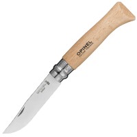 Ніж складаний Opinel №8 Inox (довжина: 190мм, лезо: 85мм), бук