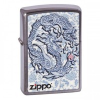 Запальничка Zippo Dragon Reg Brush Chrome, 200.593