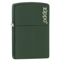 Запальничка Zippo Green Matte with Logo, 221ZL