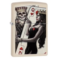 Запальничка Zippo Skull King Queen Beauty, 29393