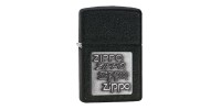 Запальничка Zippo Pewter Emblem Black Crackle, 363