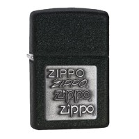 Запальничка Zippo Pewter Emblem Black Crackle, 363