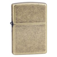 Запальничка Zippo Flat Btm Antique Brass, 201FB