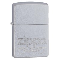 Запальничка Zippo Scroll Satin Chrome, 24335