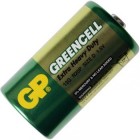 Батарейка сольова D Greencell (13G, R20P) GP 1.5V