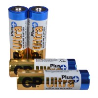 Батарейка лужна Alkaaline AA Ultra plus (15AUPHM-2UE4, LR6) GP 1.5V (4шт, блістер)