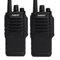 Рація Agent AR-S78 Tactical (5W, UHF, 400-470 MHz, до 16 км, 16 каналів, АКБ), комплект 2 шт, чорна