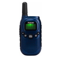 Рація Agent AR-T6 (0.5W, PMR446, 446 MHz, до 4 км, 8 каналів, АКБ), синя