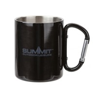 Термокухоль з ручкою-карабіном Summit Carabiner Handled Mug 300 мл Чорна