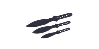 Набір ножів метальних 3шт. (довжина: 160, 210, 265мм), чорний