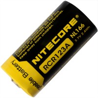 Акумулятор літієвий Li-Ion CR123A Nitecore NL166 3.7V (650mAh), захищений