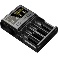 Зарядний пристрій Nitecore SC4 з LED дисплеєм (0.5A, 1A, 2A, 3A)