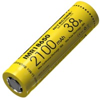 Акумулятор літієвий Li-Ion IMR 18650 Nitecore 3.7V (38A, 2100mAh)