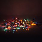 Гірлянда лампова (100 ламп, 6 режимів, чорний дріт), кольорова