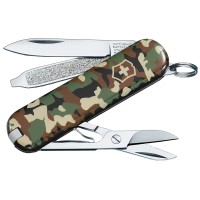 Ніж складаний, мультитул Victorinox Classic SD (58мм, 7 функцій), камуфляжний 0.6223.94