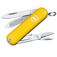 Ніж складаний, мультитул Victorinox Classic SD (58мм, 7 функцій), жовтий 0.6223.8