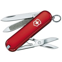 Ніж складаний, мультитул Victorinox Classic (58мм, 7 функцій), червоний 0.6203