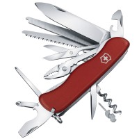 Ніж складаний, мультитул Victorinox Workchamp (111мм, 21 функцій), червоний 0.8564