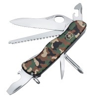 Ніж складаний, мультитул Victorinox Trailmaster One Hand (111мм, 12 функцій), камуфляж 08463.MW94