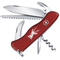 Ніж складаний, мультитул Victorinox Hunter (111мм, 12 функцій), червоний 0.8573