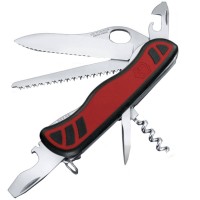 Ніж складаний, мультитул Victorinox Forester One Hand (111мм, 10 функцій), червоно-чорний 0.8361.MWС