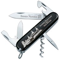 Ніж складаний, мультитул Victorinox Spartan Castle (91мм, 12 функцій), чорний 1.3603.3R20