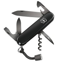 Ніж складаний, мультитул Victorinox Spartan PS (91мм, 12 функцій), чорний 1.3603.3P