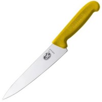 Ніж кухонний, побутовий Victorinox Fibrox (лезо: 190мм), жовтий 5.2008.19