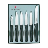 Набір кухонних ножів Victorinox (6 предметів), чорний 5.1113.6