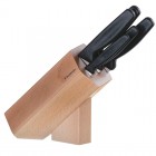 Набір кухонних ножів Victorinox (5 предметів) із підставкою, чорний 5.1183.51
