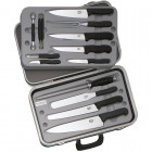 Набір кухонних ножів Victorinox Fibrox (14 предметів), чорний, в кейсі 5.4913