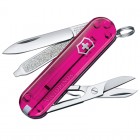 Ніж складаний, мультитул Victorinox Classic Edelweiss (58мм, 7 функцій), рожевий 0.6203.Т5