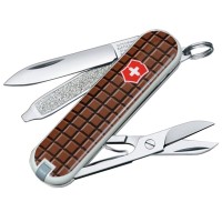 Ніж складаний, мультитул Victorinox Classic Chocolate (58мм, 7 функцій), з чохлом, коричн 0.6223.842