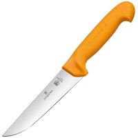 Ніж кухонний, побутовий Victorinox Swibo Butcher Wide (лезо: 180мм), жовтий 5.8421.18