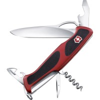 Ніж складаний, мультитул Victorinox Rangergrip 61 (130мм, 11 функцій), червоний 0.9553.МС