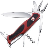 Ніж складаний, мультитул Victorinox Rangergrip 74 (130мм, 14 функцій), червоний 0.9723.C