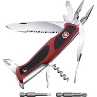 Ніж складаний, мультитул Victorinox Rangergrip 174 (130мм, 17 функцій), червоний 0.9728.WC